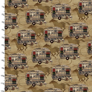 Handmade Placemat Or Table Runner Hold Your Horses Camper Corral Tan