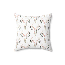 Load image into Gallery viewer, Rustic Skull Print Square Pillow - Bohemian Home Decor
