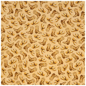 Handmade Placemat Or Table Runner Tossed Cowboy Cotton Calico