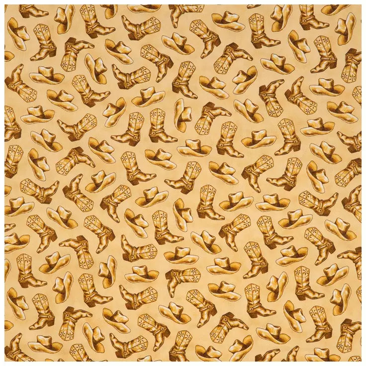 Handmade Placemat Or Table Runner Tossed Cowboy Cotton Calico