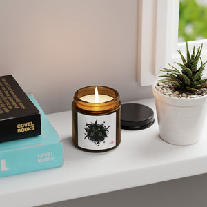 Butterfly Scented Soy Candle - Eco-Friendly Amber Jar