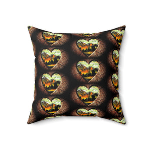 Nature-Inspired Heart Pillow | Cozy Home Decor