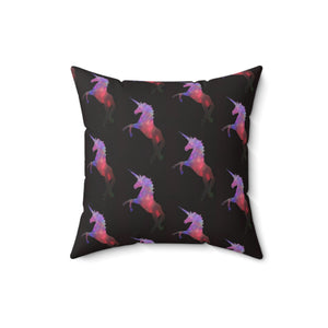 Whimsical Unicorn Print Pillow