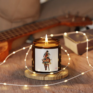 Equestrian Art Scented Soy Candle - Amber Jar, Multi-Size