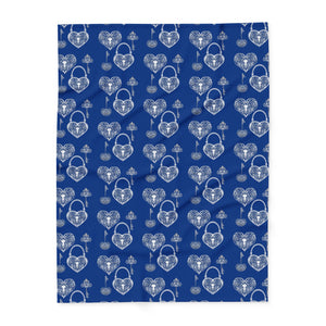 Cozy Heart Pattern Fleece Blanket - Perfect Gift for Loved Ones