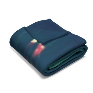 Cozy Arctic Fleece Blanket with Majestic Deer Design - Perfect for Winter Holidays