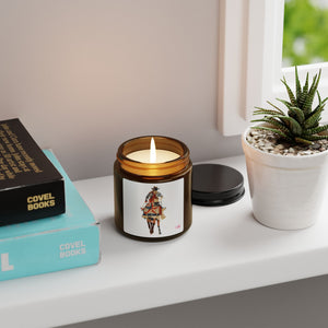 Equestrian Art Scented Soy Candle - Amber Jar, Multi-Size