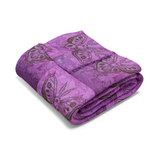 Load image into Gallery viewer, Butterfly Skull Pattern Arctic Fleece Blanket - Cozy Home Decor

