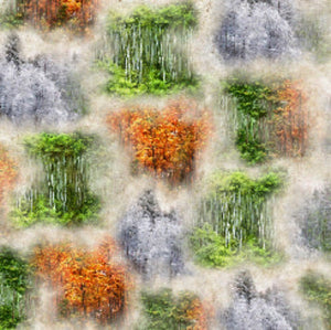 Handmade Placemat Or Table Runner Seasons Trees