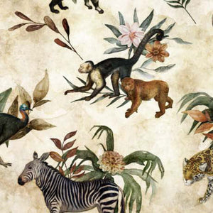 Handmade Placemat Or Table Runner Safari Dreams Animals Allover
