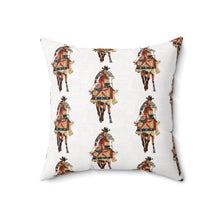 Load image into Gallery viewer, Bohemian Square Pillow with Patriotic Cowboy Design
