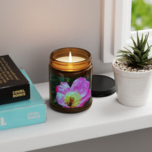Load image into Gallery viewer, Bee Scented Soy Candle - Amber Jar, Floral Aroma for Relaxation

