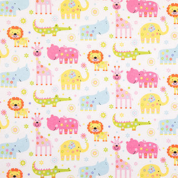 Nursery Safari Flannel Fabric
