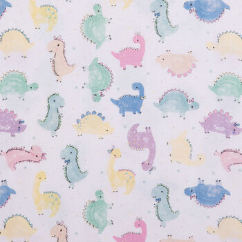 Dino Babies Flannel Fabric