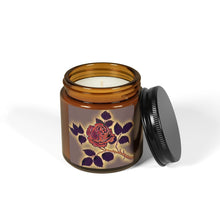 Load image into Gallery viewer, Digital Rose Scented Soy Candle in Amber Jar - Perfect Gift for Romantic Occasions
