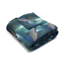 Load image into Gallery viewer, Shark Pattern Arctic Fleece Blanket – Cozy Ocean-Themed Decor for Shark Lovers
