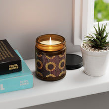 Load image into Gallery viewer, Sunflower Scented Soy Candle - Eco-Friendly Amber Jar
