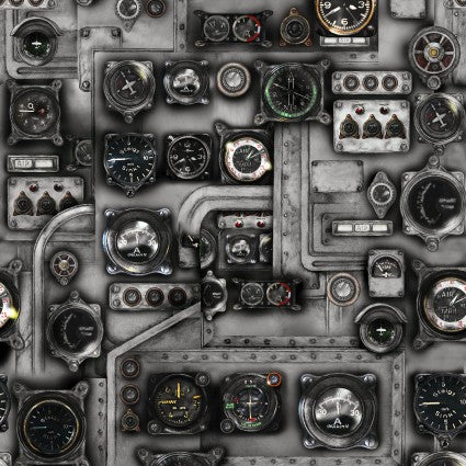 Handmade Valance or Curtain Panel First in Flight Control Panel
