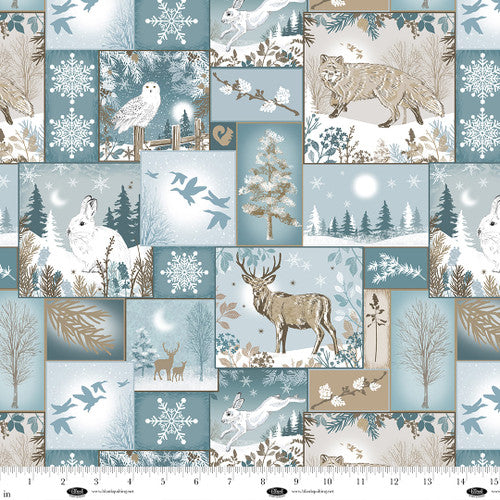Winter Whispers Winter Patch Cotton Fabric
