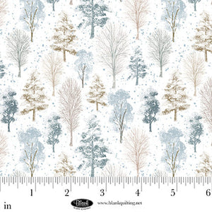 Winter Whispers Winter Trees Cotton Fabric