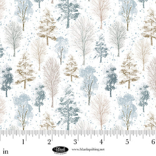 Winter Whispers Winter Trees Cotton Fabric