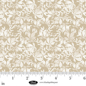 Winter Whispers Leaves Cotton Fabric