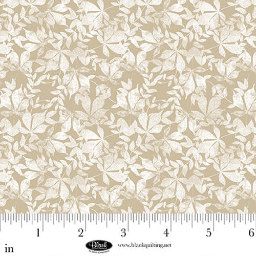 Winter Whispers Leaves Cotton Fabric
