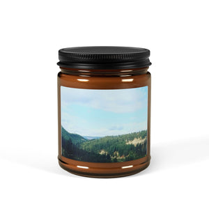 Nature-Inspired Scented Soy Candle - Amber Jar (Multi-Size)
