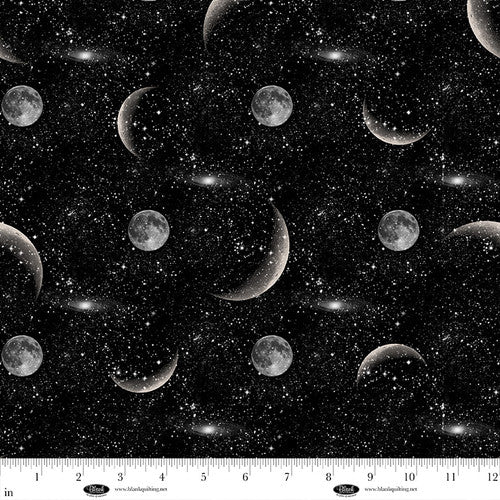 Space Cadet Moon Cotton Fabric