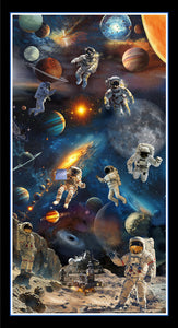Space Cadet 24" Panel Cotton Fabric