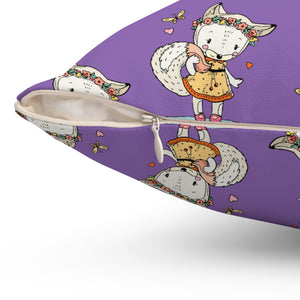 Cute Fox Character Pillow - Cozy Home Decor