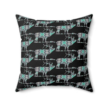 Load image into Gallery viewer, Decorative Elk Print Pillow for Cozy Rustic Decor
