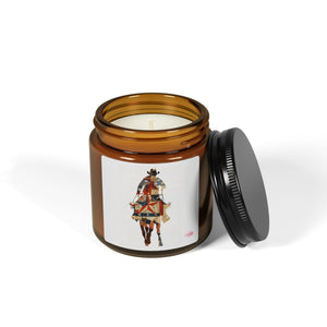 Equestrian Art Scented Soy Candle - Amber Jar, Multi-Size