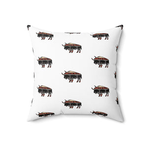 Whimsical Buffalo Print Pillow - Cozy Home Décor