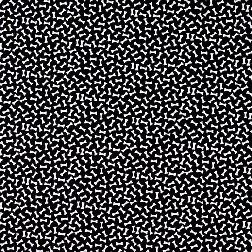 Dog Bones Cotton Calico Fabric