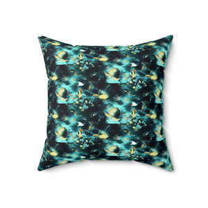 Ocean Animals Square Pillow - Cozy Decorative Cushion for Home Decor