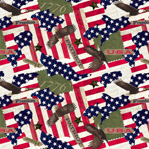 Handmade Placemat Or Table Runner All American People United