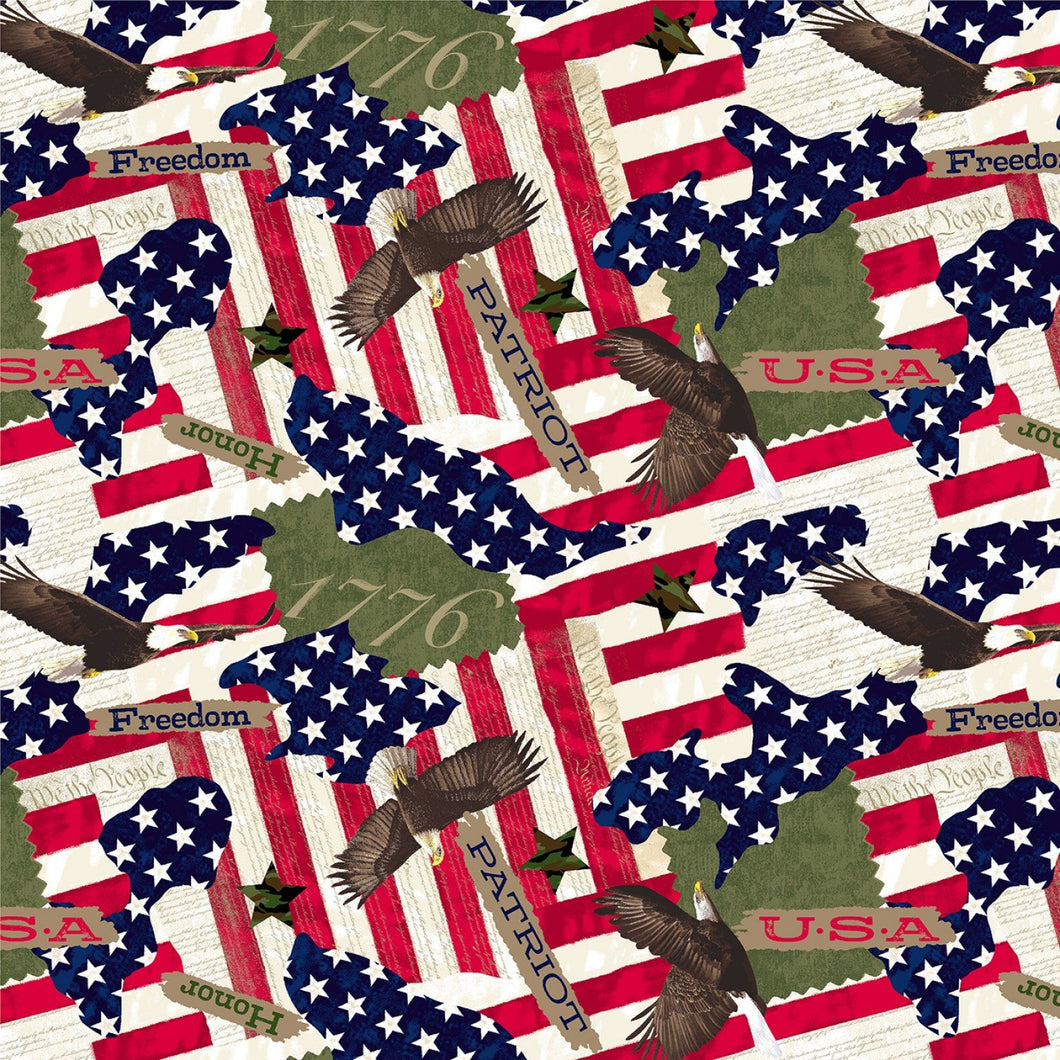 Handmade Placemat Or Table Runner All American People United