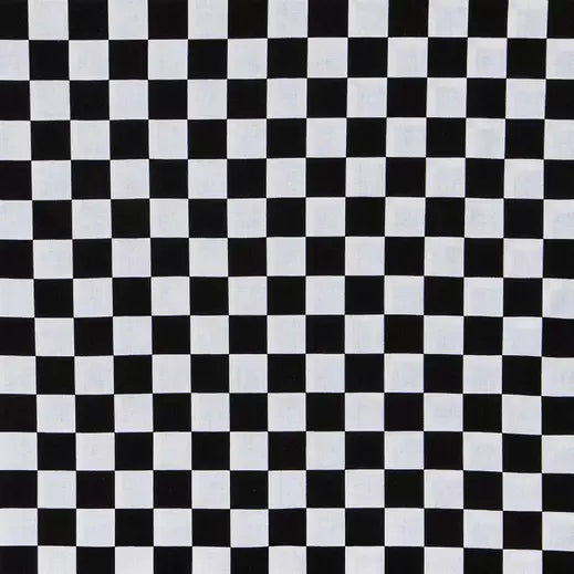 Handmade Placemat Or Table Runner Black & White Check Calico