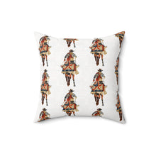 Load image into Gallery viewer, Bohemian Square Pillow with Patriotic Cowboy Design
