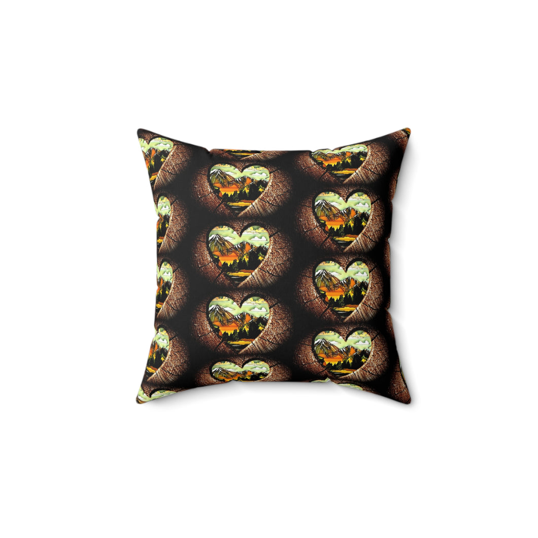 Nature-Inspired Heart Pillow | Cozy Home Decor