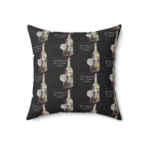 Wine Lover's Decorative Pillow - Perfect Gift for Celebrations & Cozy Evenings