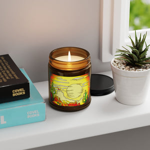 Desert Sunset Scented Soy Candle - Amber Jar, Multi-Size