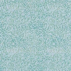 SW Iridescent Swirl Teal Cotton Fabric