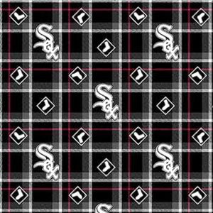 White Sox Plaid Flannel Fabric