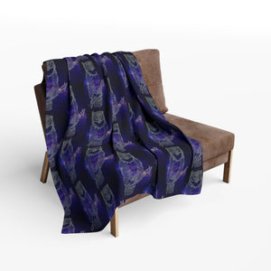 Arctic Fleece Blanket with Owl Design - Cozy & Stylish Home Accessory