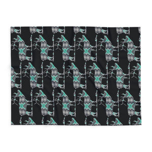 Cozy Arctic Fleece Blanket with Elk Design