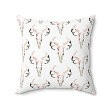 Load image into Gallery viewer, Rustic Skull Print Square Pillow - Bohemian Home Decor
