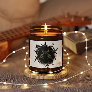 Butterfly Scented Soy Candle - Eco-Friendly Amber Jar
