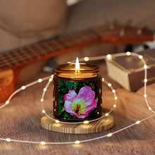 Load image into Gallery viewer, Bee Scented Soy Candle - Amber Jar, Floral Aroma for Relaxation
